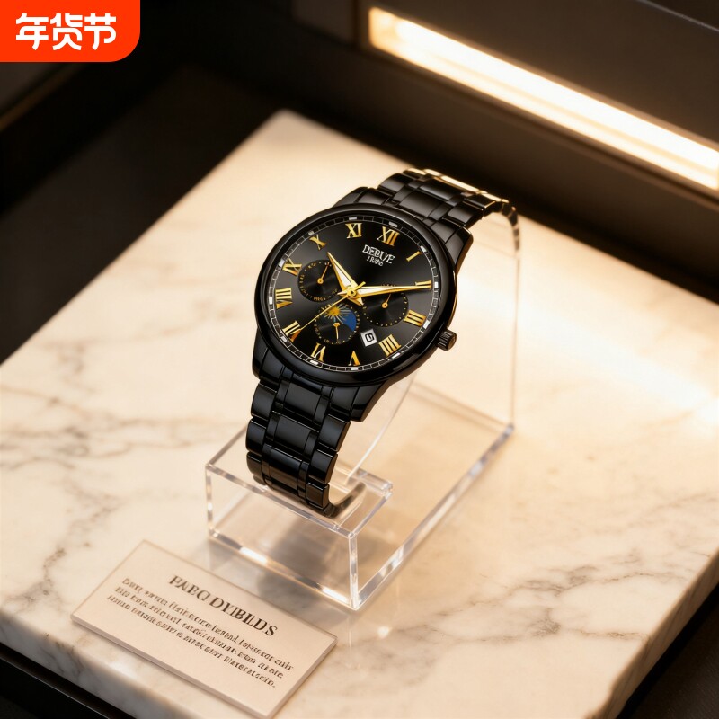 名牌男士手表正品官方旗舰瑞士非机械手表男款2024新款防水石英表