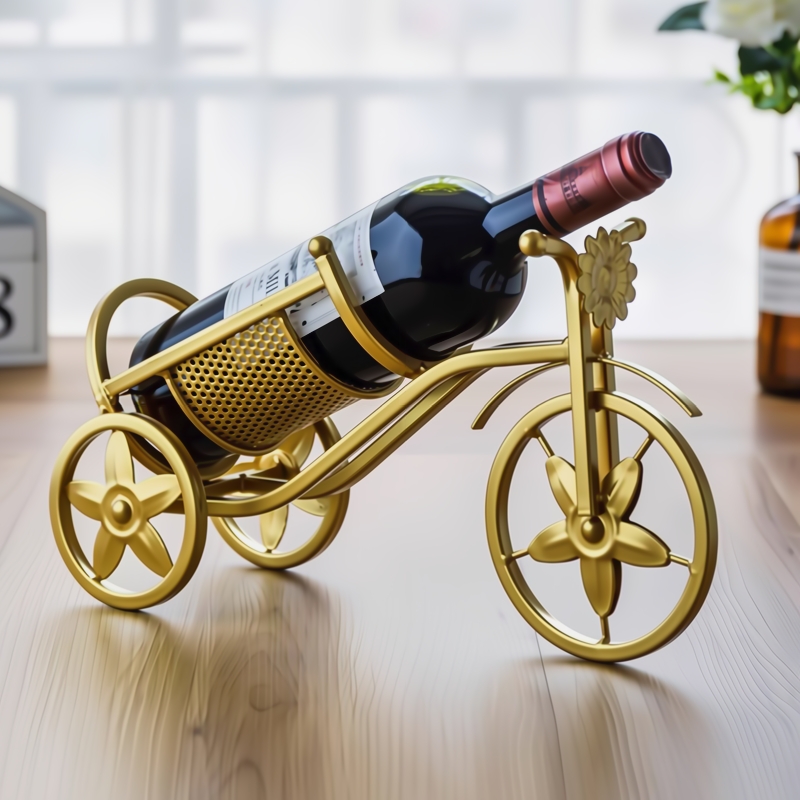 红酒架摆件创意家用现代轻奢红酒杯架高档酒柜装饰品酒瓶架子家居