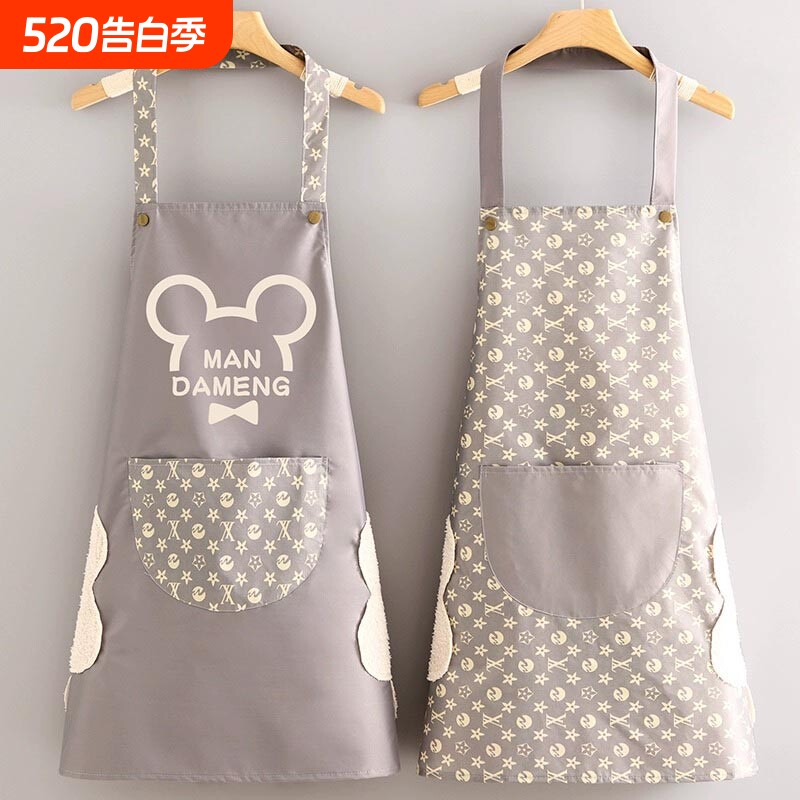 围裙厨房家用2026新款超强防水防油女网红夏季做饭专用工作服围腰