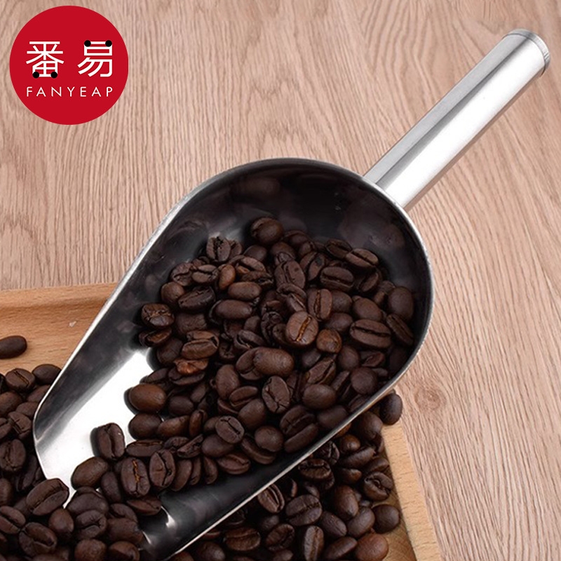 冰铲AD1sl001-不锈钢爆米花瓜子茶叶铲子塑料奶茶店用米铲食品干