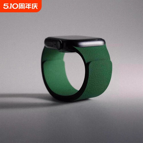 适用苹果iwatch手表S10表带硅胶S9磁吸S8荔枝纹7夏季65男女款applewatch腕带4SE高级感ultra高级纯色新款橙色