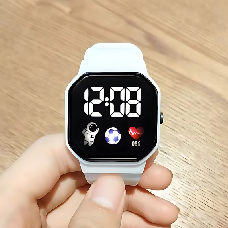 科技太空人情侣学生手环个性时尚简约高颜值led夜光电子表P33