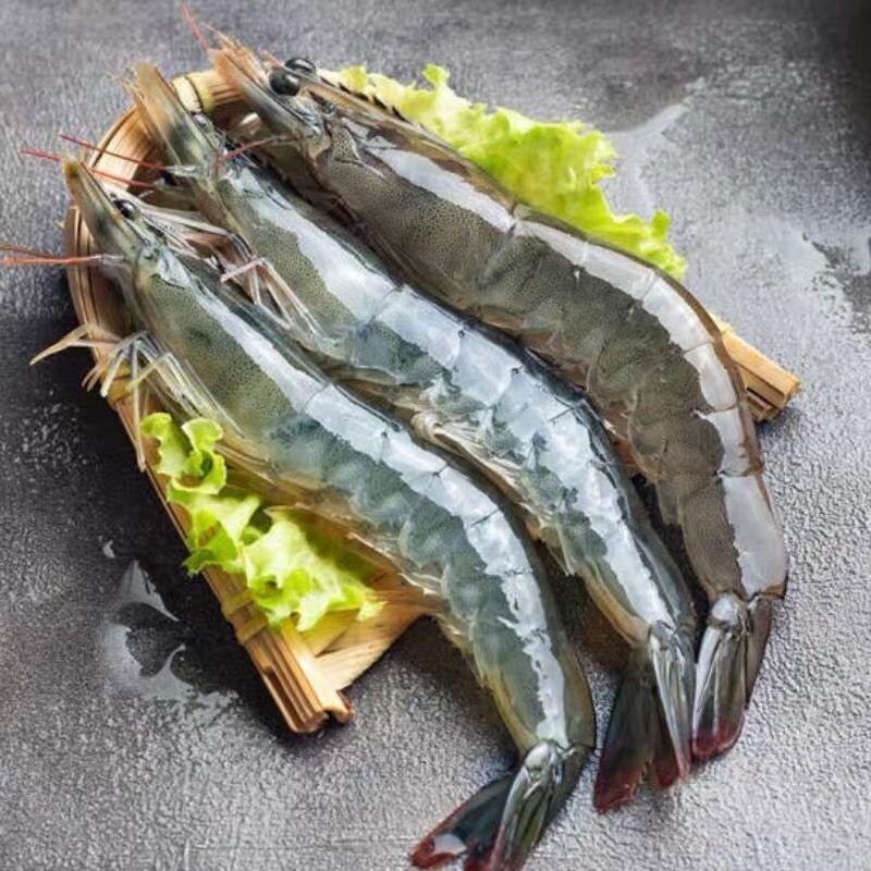 大虾鲜活速冻超大基围虾盐冻海虾白虾厄瓜多尔南美对虾类海鲜水产实拍图 商品