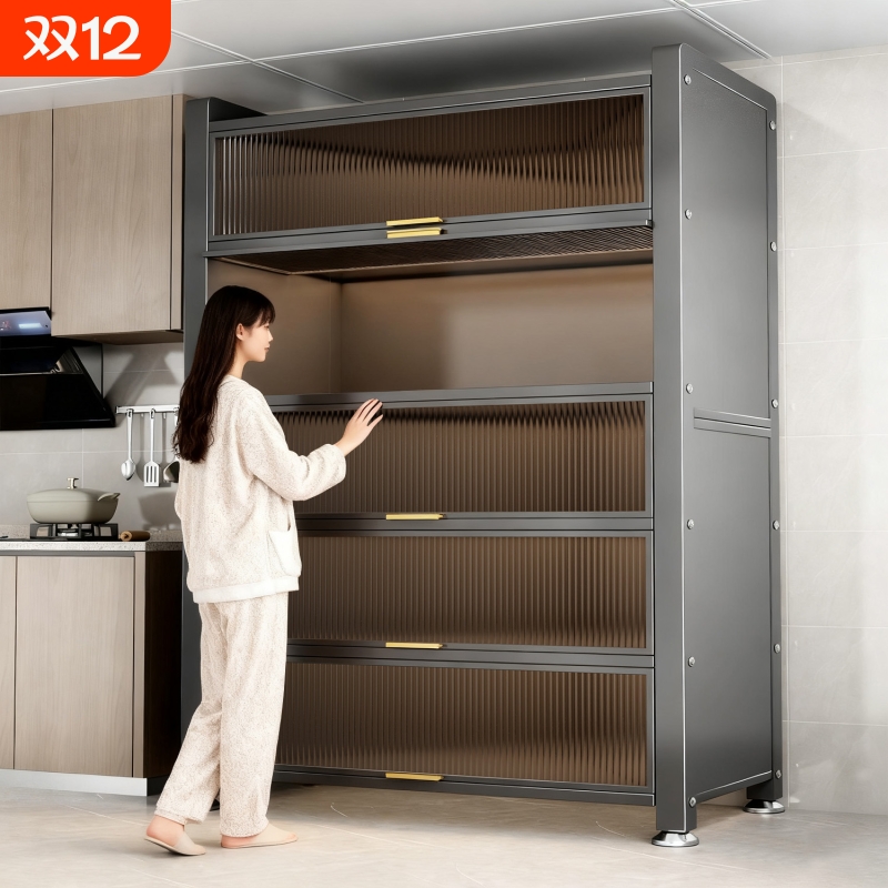 特厚厨房置物架加厚收纳柜