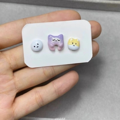 exo边伯贤耳钉特来骑印象耳环多巴胺可爱新款甜美软妹耳饰