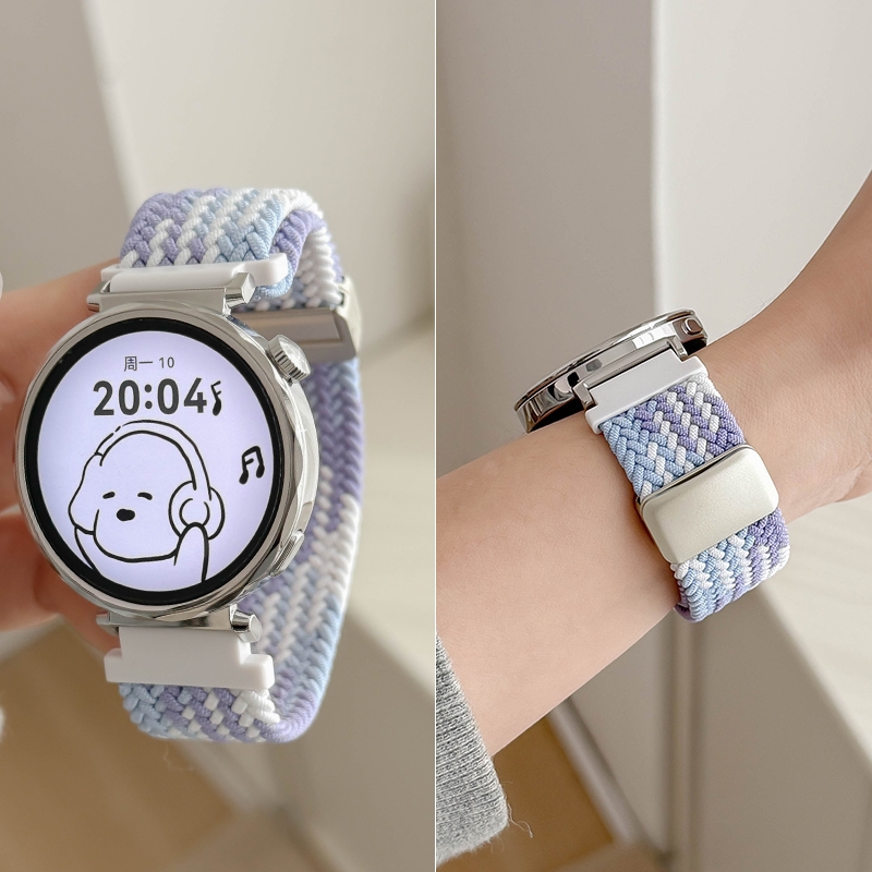 【清爽感】适用华为GT5表带gt4手表watch5/watch4/3pro编织透气gt3磁吸腕带