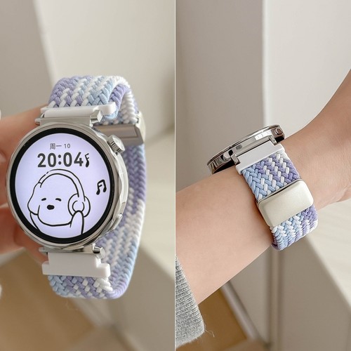 【清爽感】适用华为GT5表带gt4手表watch5/watch4/3pro编织透气gt3磁吸腕带