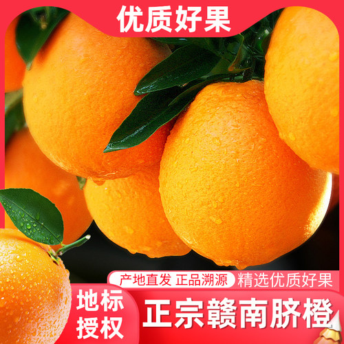 【一品优】正宗江西赣南脐橙彩箱产地直发精品大果新鲜水果橙子