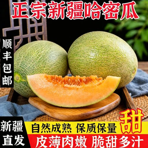 正宗新疆哈密瓜脆甜多汁皮薄
