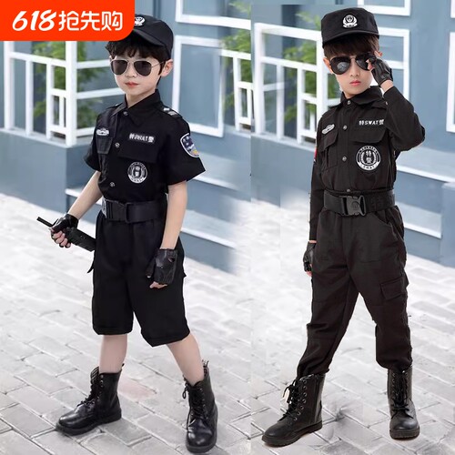 六一儿童小特警衣服套装
