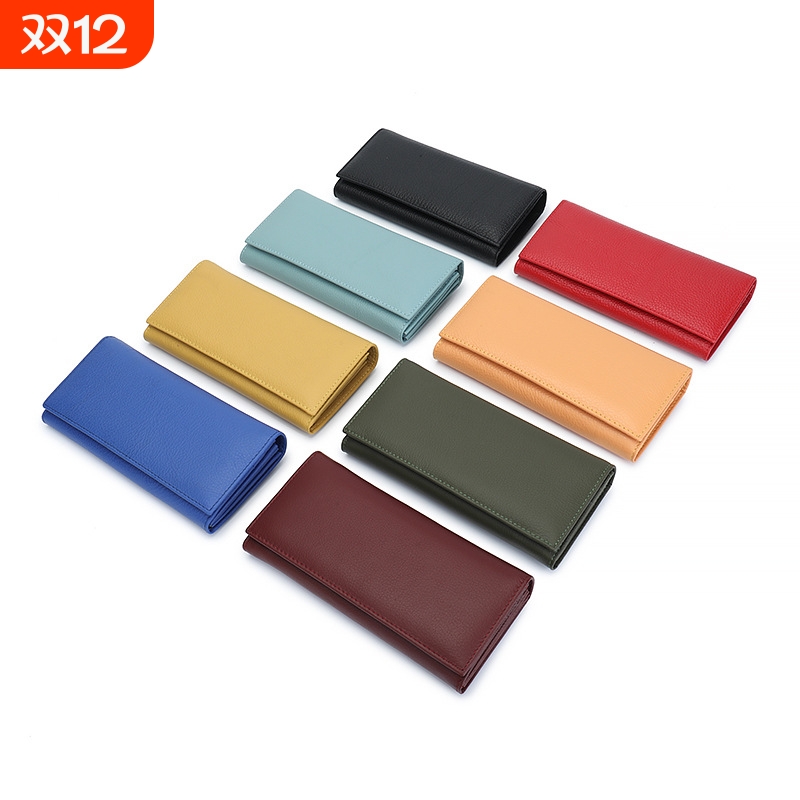 直销头层牛皮真皮女士钱包时尚女
