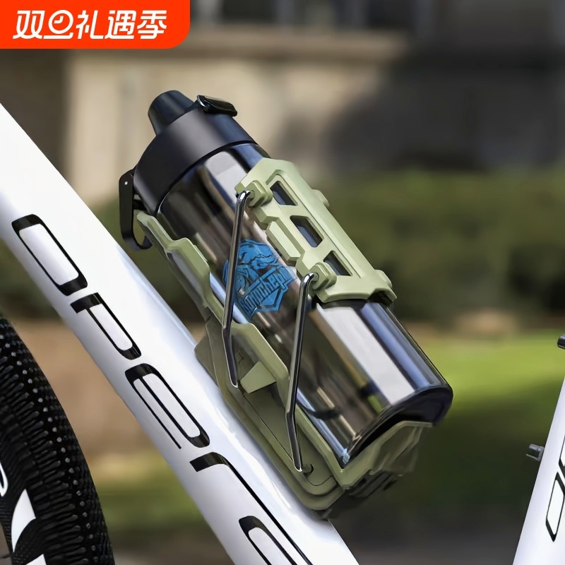 摩托车水壶架电动车自行车水杯支架保险杠护杠自适应旋转骑行配件