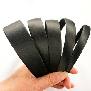 diy手工制作材料发箍发饰头箍黑色全包布韩版 简约布艺宽边压发窟