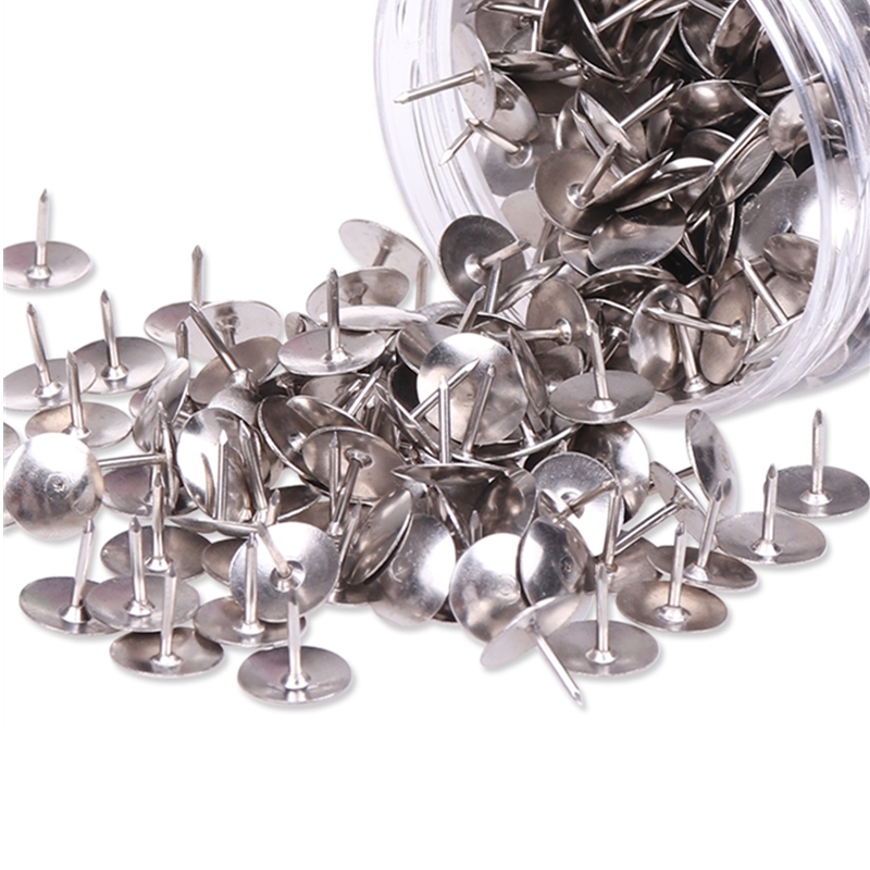 200枚图钉大头钉工字钉钉墙带帽钉子软木板按钉摁钉创意地图相片固定钉标记钉图丁美工钉图订小号装饰钉科技