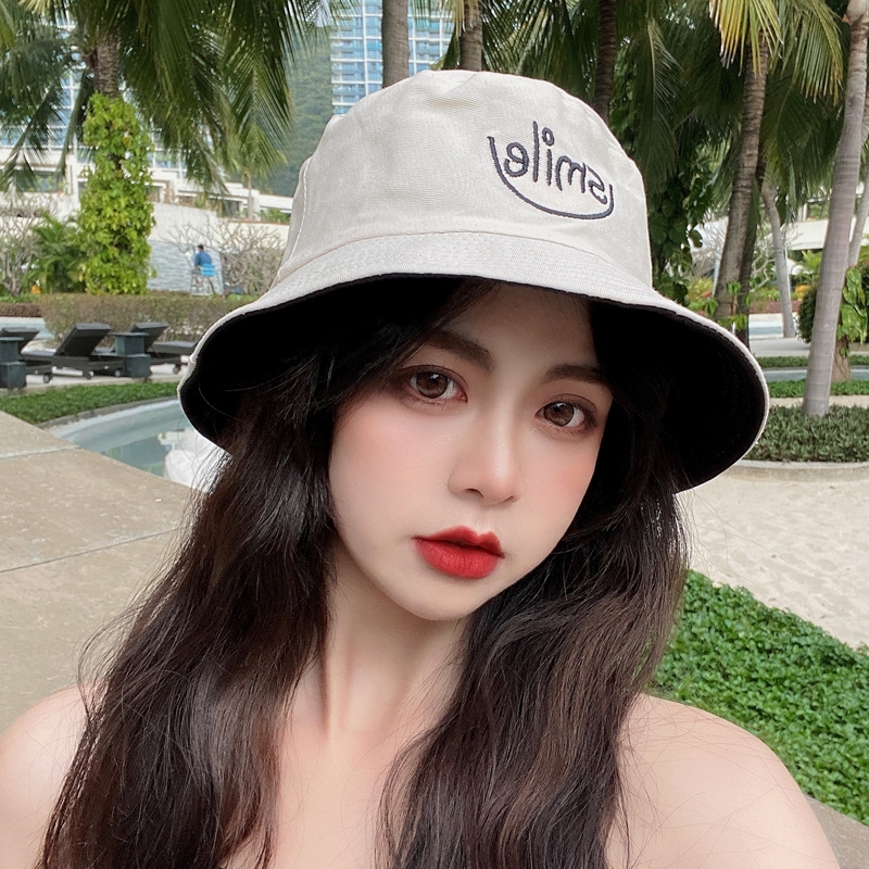 渔夫帽女2023新款双面遮阳防晒帽子男款盆帽鱼夫帽檐显脸小出游