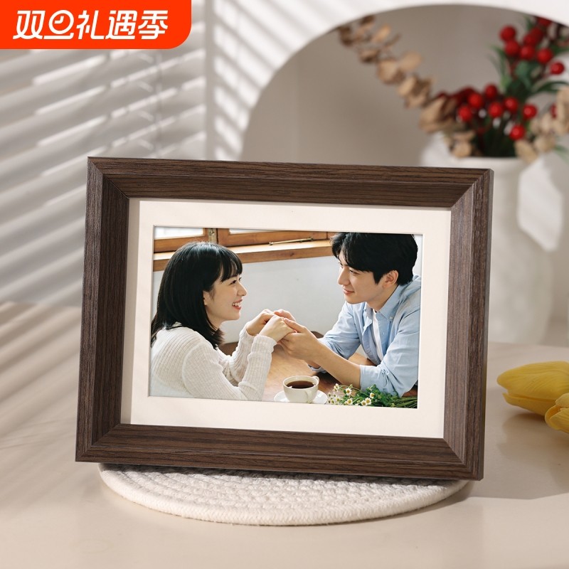 实木相框摆台空框大尺寸挂墙高级感6寸六8寸a5相册照片像框16寸