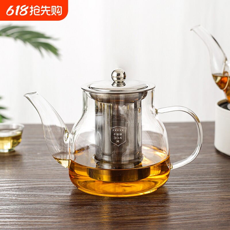 玻璃茶壶套装家用耐高温加厚大容量茶具过滤泡茶水壶冲煮茶器