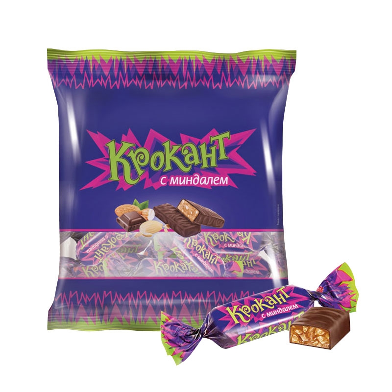 俄罗斯紫皮糖进口糖果巧克力结婚喜糖年货网红零食好吃的夹心