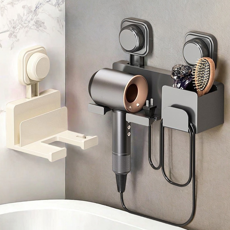 吸盘吹风机置物架卫生间壁挂