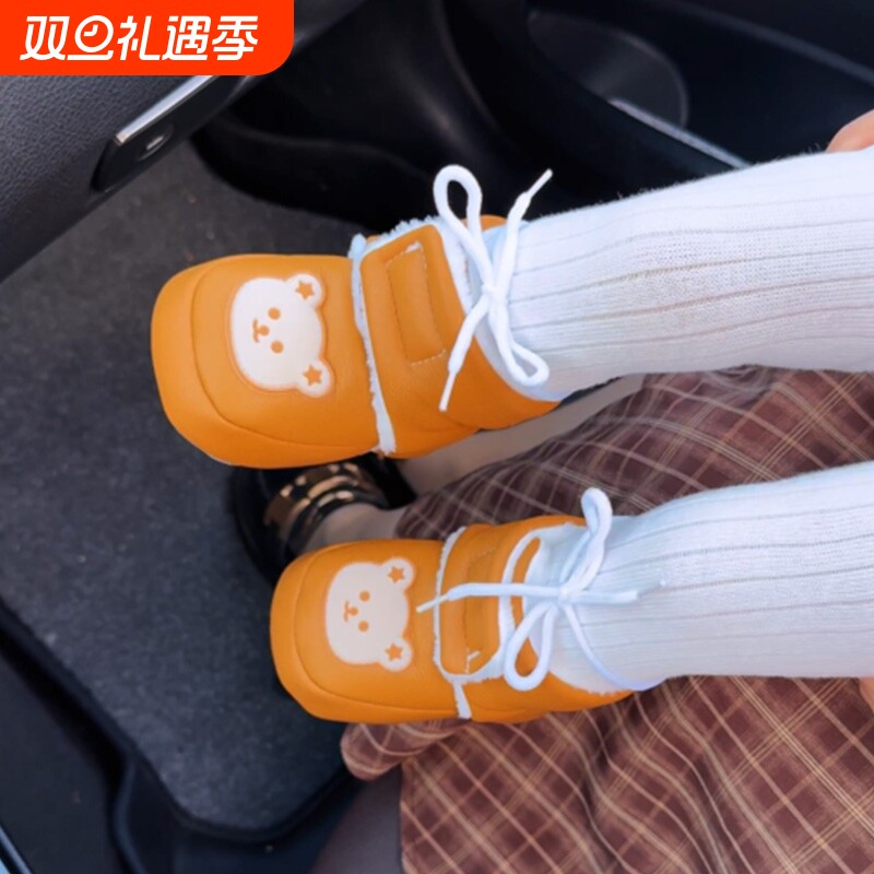 2025新款加绒软底0到1岁婴儿鞋秋冬季保暖学步前鞋男女宝宝不掉鞋