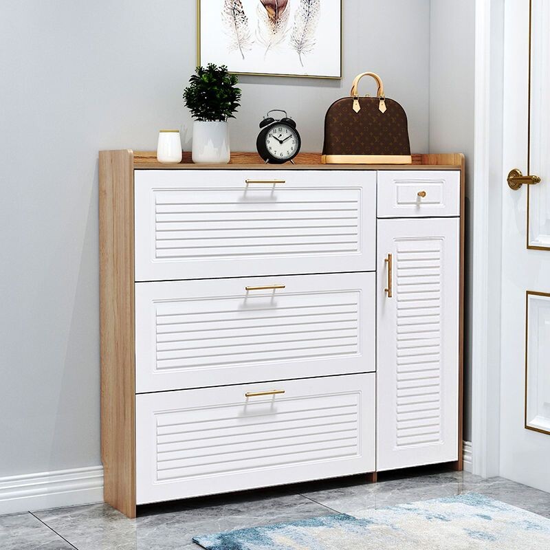 b入户翻斗鞋柜家用门口大容量超薄收纳多功能玄关柜进门小户型鞋