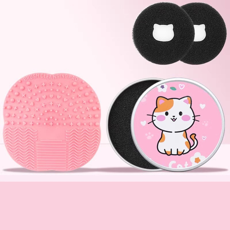 化妆刷清洁盒B1vo0-快速干洗海绵刷子清洗器免洗刷盒替换芯清