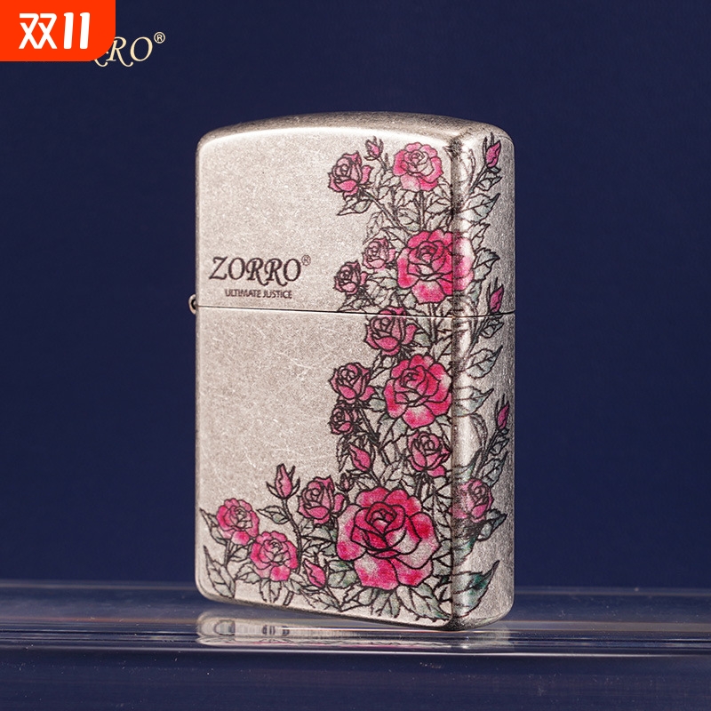 ZORRO佐罗煤油打火机绮梦银韵凝情煤油机精品礼盒装优质礼品耐用