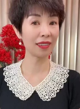韩版新款蕾丝假领子披肩夏季薄款防晒镂空珍珠女百搭外搭配裙子