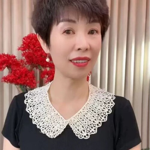 韩版新款蕾丝假领子披肩夏季薄款防晒镂空珍珠女百搭外搭配裙子