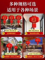 Китайский фонарик 【正常发货】新年大红植绒灯笼