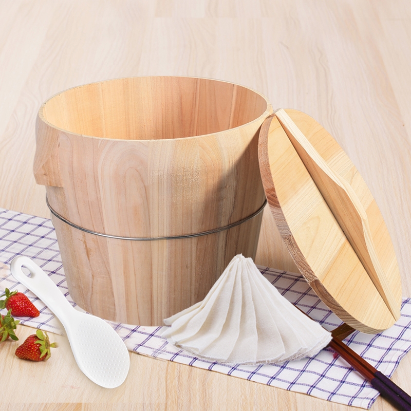 蒸饭桶杉木饭桶蒸饭木桶蒸米饭神器甑子蒸笼竹家用蒸锅农村带盖