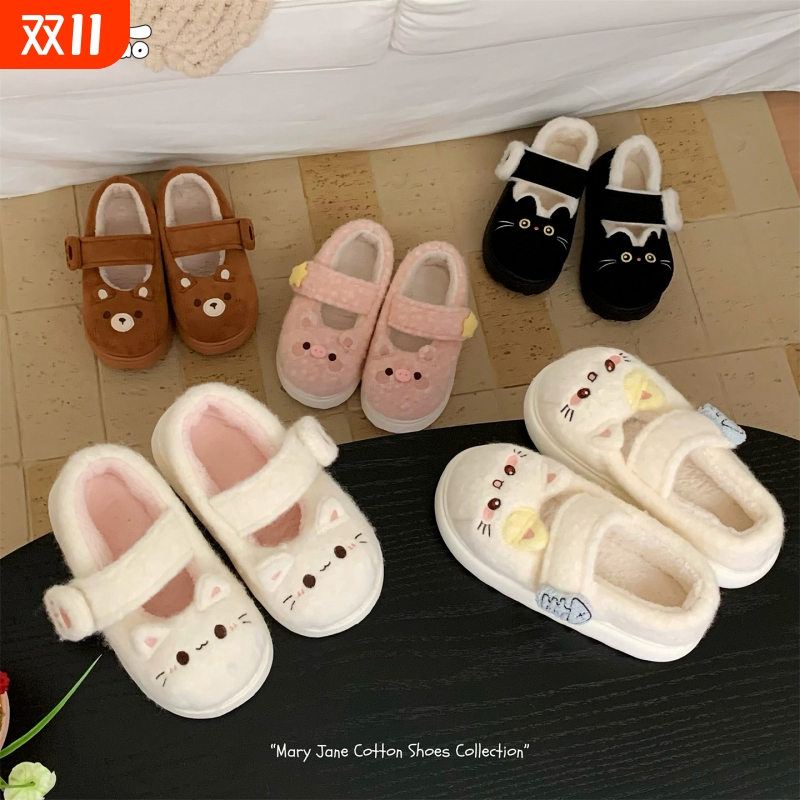 细细条软萌lo鞋玛丽珍豆豆鞋