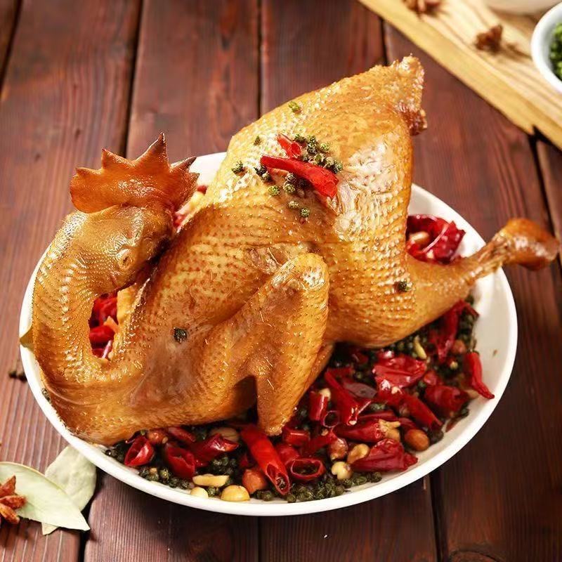 椒麻鸡麻辣鸡麻椒鸡河南特产烧鸡手撕鸡肉熟食下酒菜真空装即食