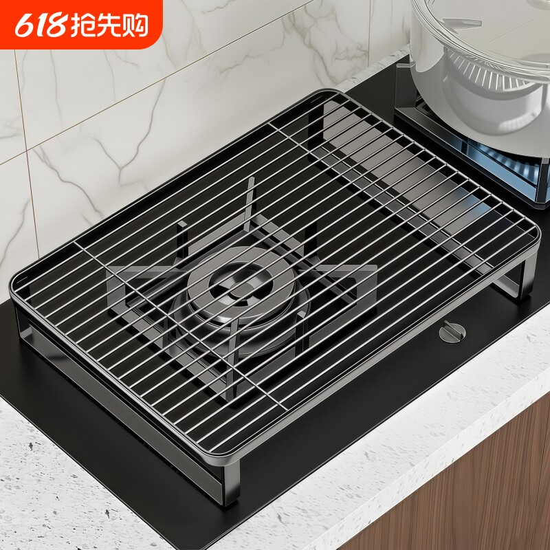 厨房燃气灶置物架增高架菜板放置架电磁炉支架锅具收纳架烧烤架子
