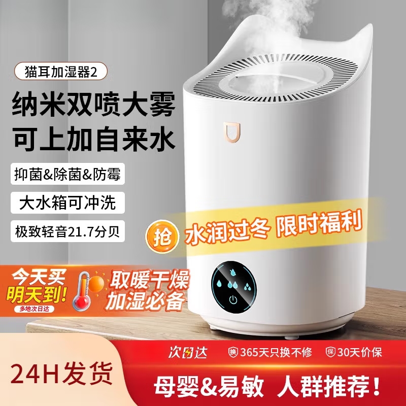 2025新款加湿器大容量纳米双喷