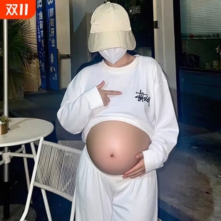 潮牌斯图西Stu长袖 上衣宝妈 t恤圆领基础巡游城市限定纯棉宽松美式