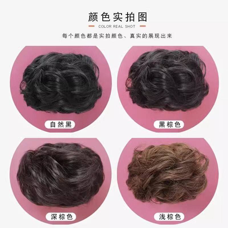 가발 여성용 업두 헤어백 잡아 클립 볼 헤드 컬링 링 푹신한 클립 업두 헤어 인공물 버드 헤어 짧은 머리 헤어스타일