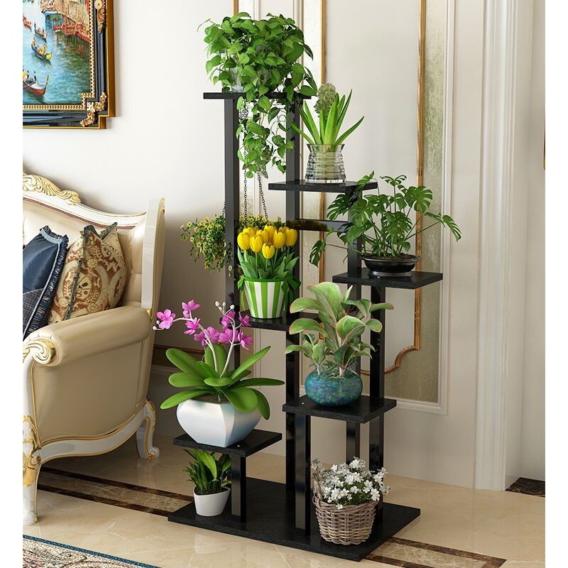 a阳台绿萝花盆架室内多层省空间客厅落地式置物架阶梯式多肉花架