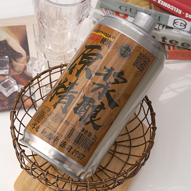 罗森桥精酿啤酒全麦啤酒2L*6桶整箱装优质原料口感顺滑原浆酿造