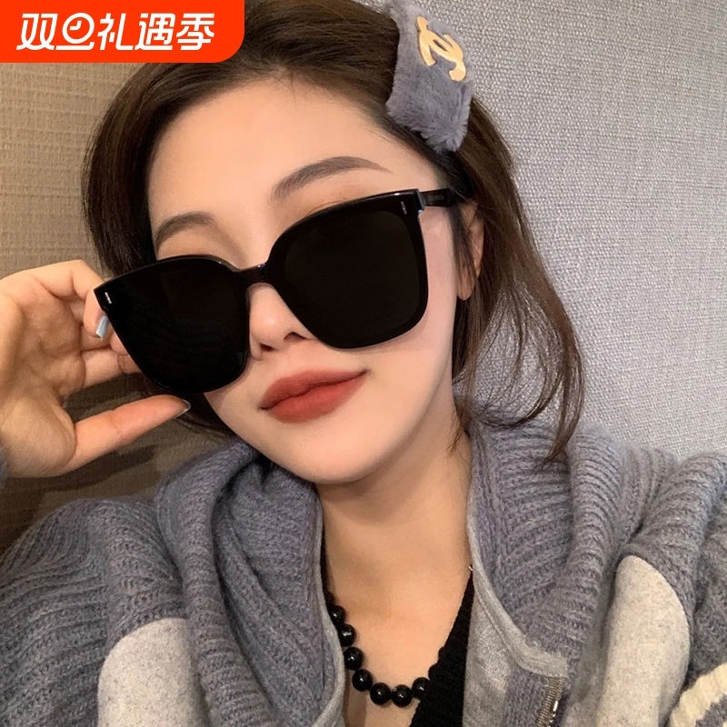 gm墨镜女防紫外线偏光防晒情侣太阳眼镜男款潮开车高级感新款圆脸