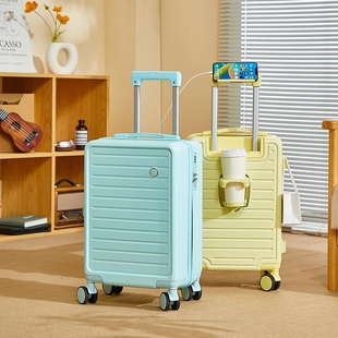 登机拉杆箱 行李箱18寸多功能20寸大容量行李箱设计轻音万向轮密码