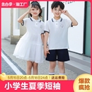 幼儿园园服小学生夏季 儿童毕业照六一合唱表演服 校服学院班服短袖