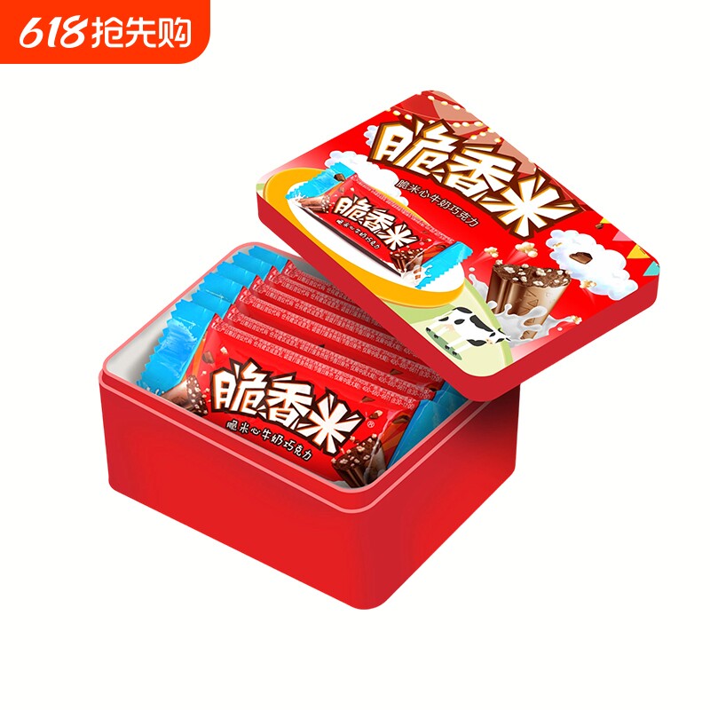 脆香米牛奶巧克力小礼盒装12g*6支*1盒起