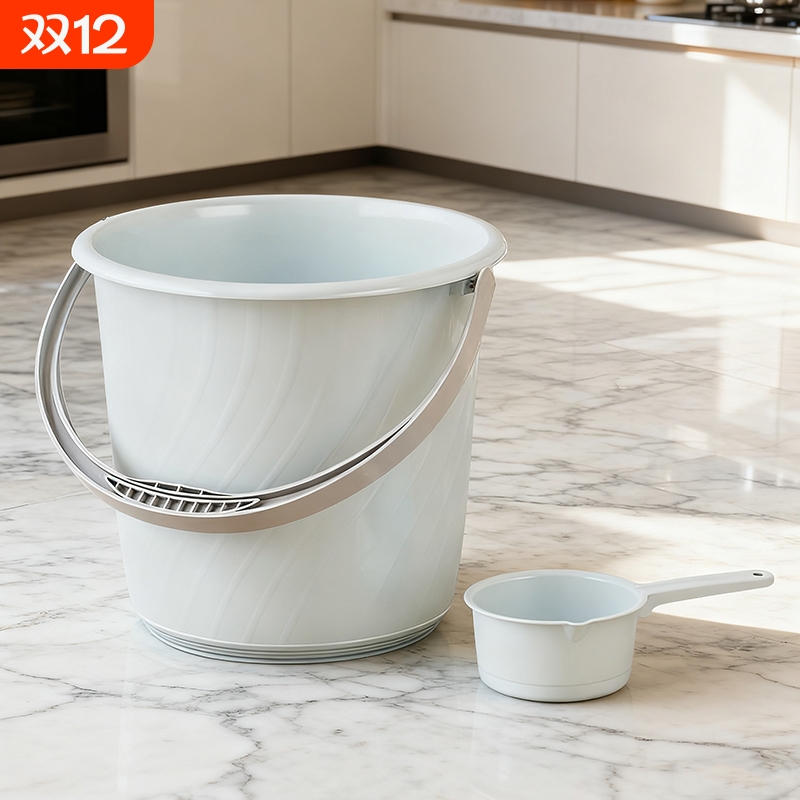 水桶家用加厚桶学生宿舍用洗衣桶脸盆套装塑料桶储水桶手提大容量