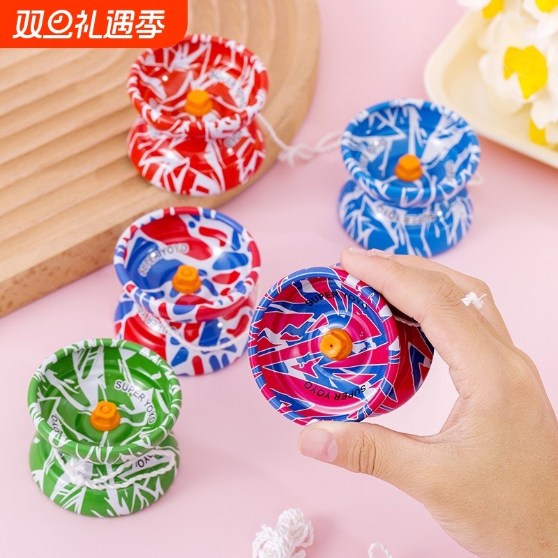 新款七彩合金溜溜球悠悠球yoyo线控玩具自动回收悠悠球儿童礼品