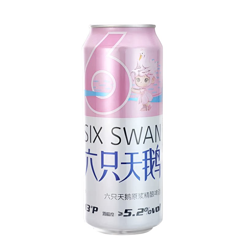 六只天鹅原浆500ml*3罐精酿啤酒听装分享装包邮酿造中浓度酒水图片