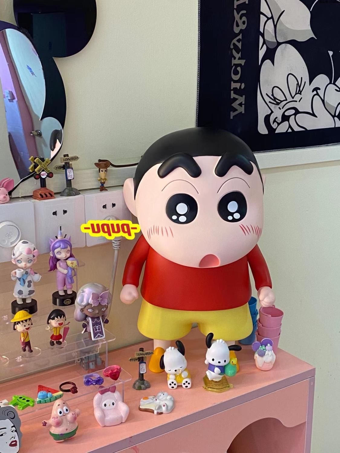 피규어 장식품 대형 귀여운 선물 가정 장식 거실 장면 노하라 신노스케 치비 마루코 짱