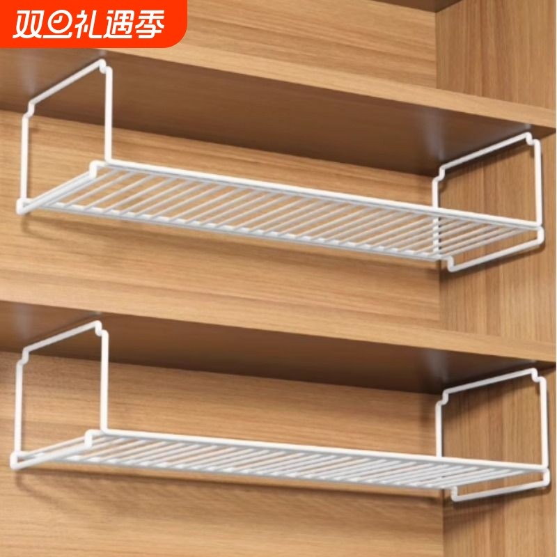 鞋架收纳神器双层免打孔鞋托鞋柜分层隔板鞋子置物架玄关网格承重