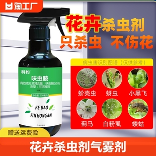 花卉杀虫剂气雾剂灭小飞虫药绿植虫家用室内喷雾剂蟑螂蚜虫全窝端