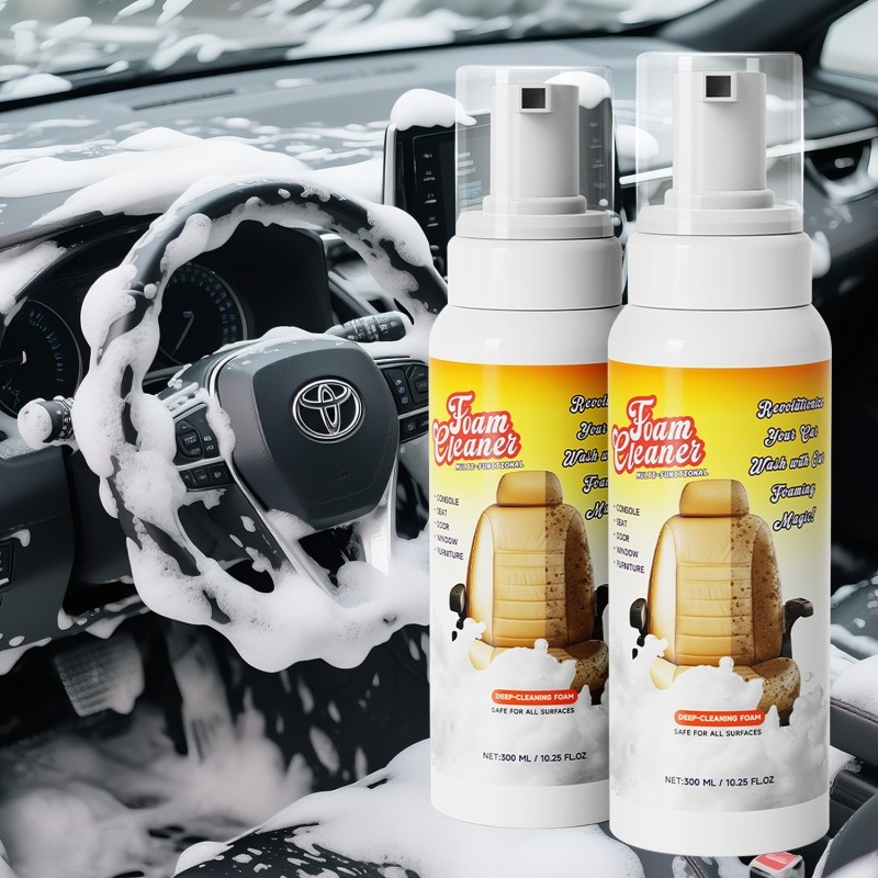 汽车内饰养护套装多功能泡沫清洗剂汽车用品内饰泡沫清洁剂免水洗